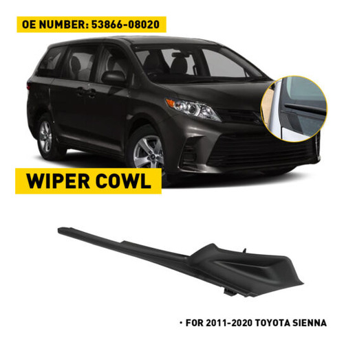 For 11-20 Toyota Sienna New Right Fender To Cowl Hood Si Ggg