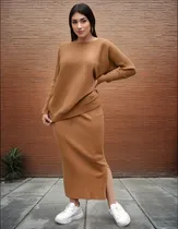 Comprar Conjunto Azucena Chompa Y Falda Lana Cashmere Arma Tu Look