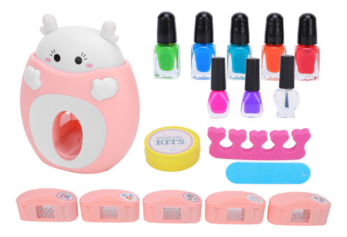 Kit De Máquinas De Arte De Uñas Para Niños Pretend Play Para