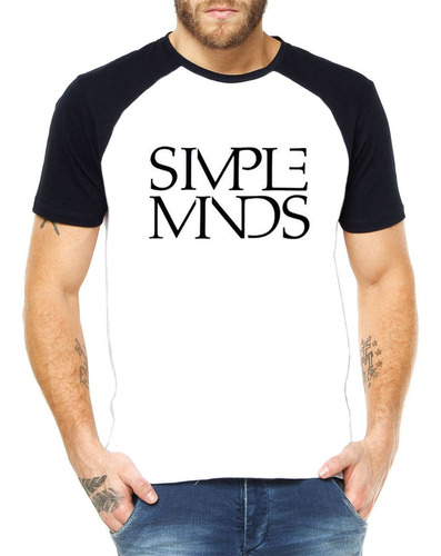 Promoção - Camiseta Raglan Simple Minds 100% Poliéster