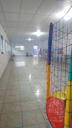 Salão Para Alugar, 150 M² Por R$ 2.800/mês - Jardim Santo Alberto - Santo André/sp - Sl0940