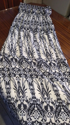 Vestido Strapless Importado Estampado T M/l