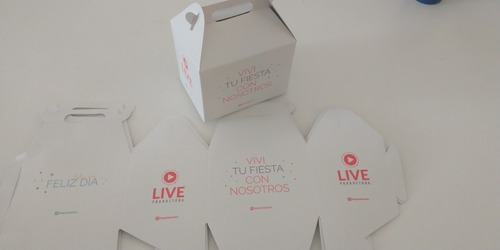 Cajita Feliz Personalizada Caja Packaging - Poneletulogo!
