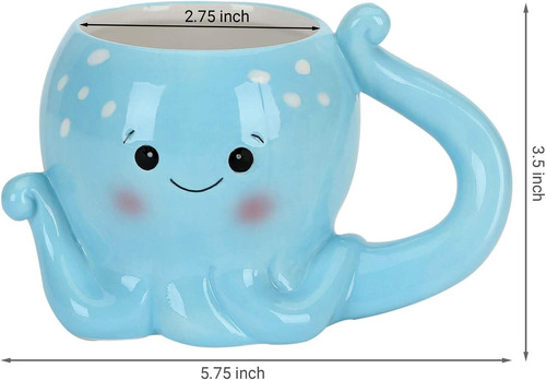 Mygift - Taza De Cerámica Con Asa Para Niños, Diseño De Pulp