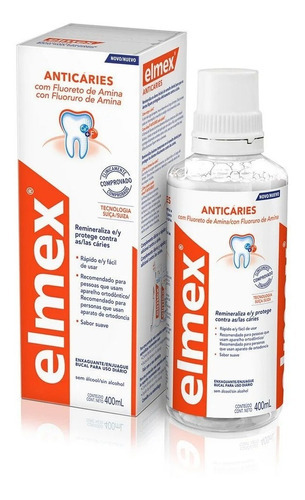 Elmex Enjuague Bucal Con Flúor Anticaries 400ml