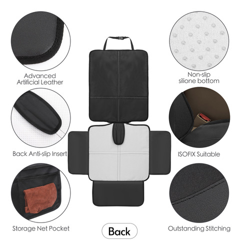 Asiento De Coche Para Bebé Antideslizante O Con Bolsillo Org