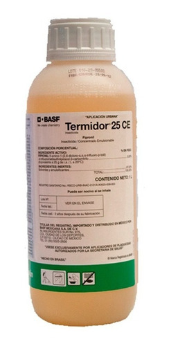 Insecticida Transferencia Termidor 25ce Para Insectos 1 L