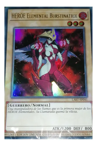 Héroe Elemental Burstinatrix Lart Yu-gi-oh! Original Konami