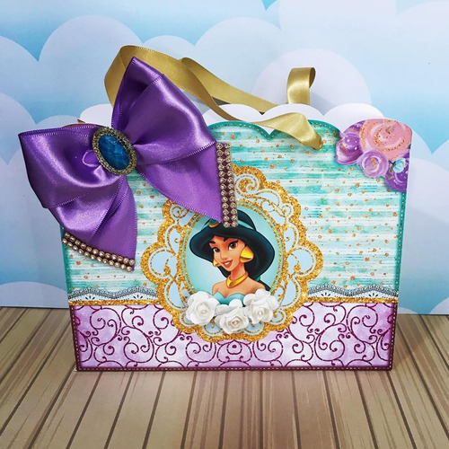 Sacolinha Personalizada Princesa Jasmine Arquivo Digital