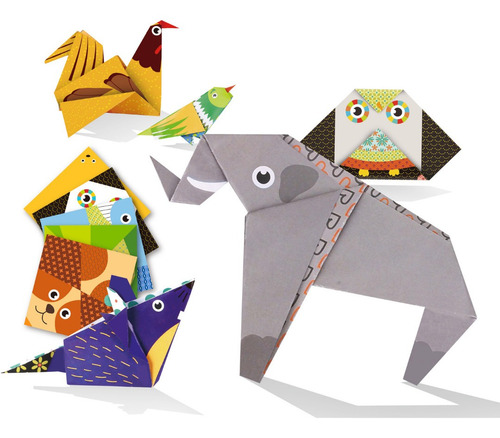 Imagen 1 de 4 de Kit Origami Del Mundo Animal