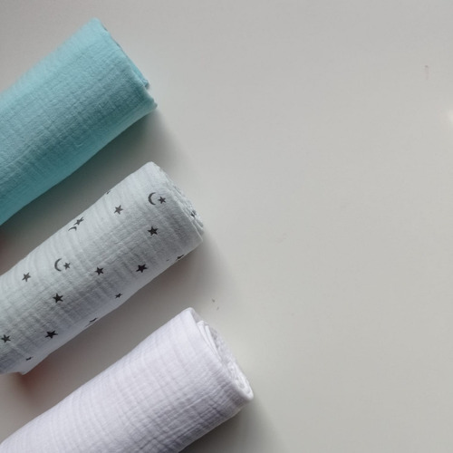 Imagen 7 de 10 de Promo 2 Mantas De Bebé Muselina Swaddles Rebozo Recibidor