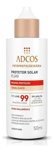 Filtro Solar Fluid Fps 99 Tonalizante 50ml  - Adcos