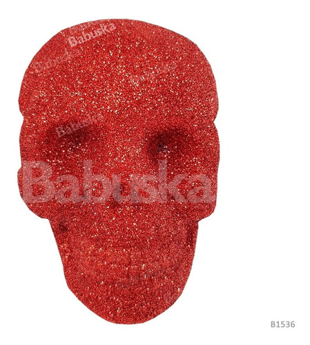  Calavera Colgante Glitter (no Se Sale) Única - Calaca Roja