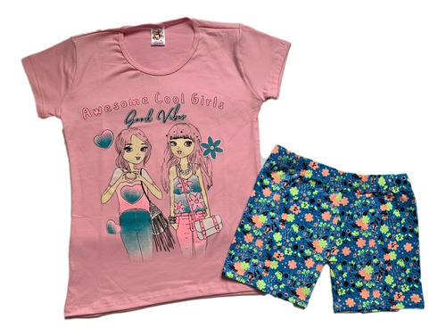 Conjunto Multiusos Short Bicicletero Camiseta Tall 14