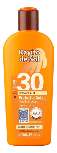 Protector Solar Rayito De Sol Fps 30 X 200 Grs