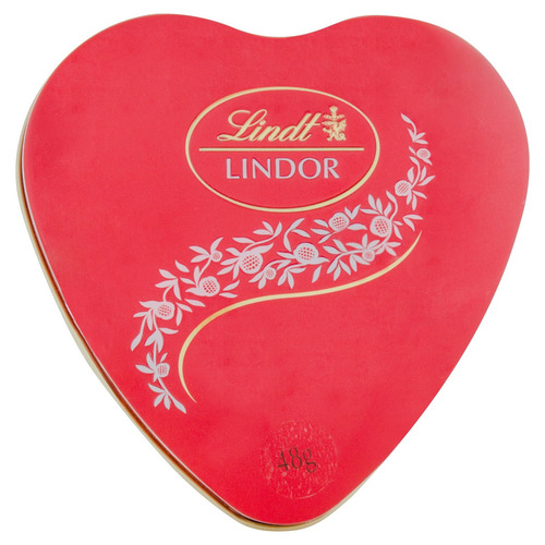 Chocolate ao Leite Cremoso Lindor Lindt  lata 48 g