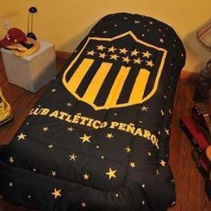 Acolchado Peñarol O Nacional 2 Plazas Sommier - Rc Sueños