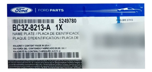Emblema De Parrilla Super Duty F250/f350 (ovalo) Ford
