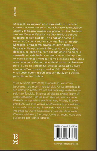 El Pabellon De Oro - Mishima - Alianza