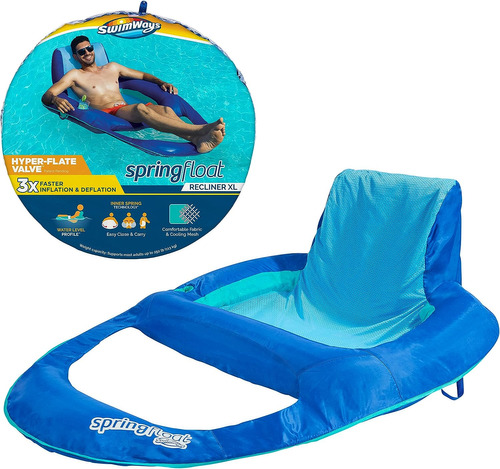 Tumbona Reclinable Para Piscina Swimways Spring Float Hyper-