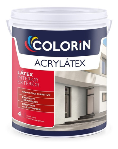 Colorín Acrylatex Interior/Exterior 4 L