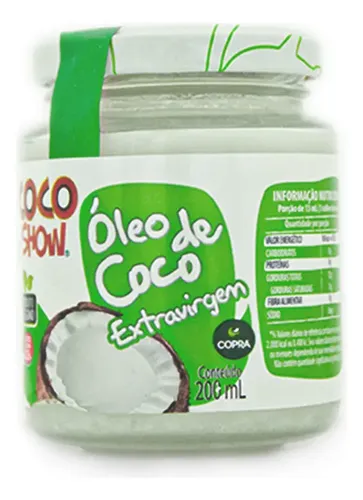 Óleo De Coco Extra Virgem 200ml - Coco Show | MercadoLivre