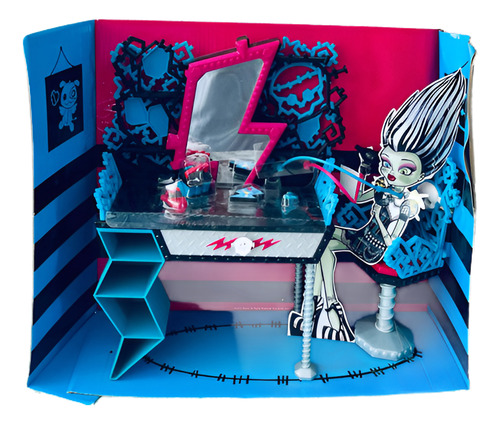Monster High Set Accesorios Vanity Tocador De Frankie Stein (Usado)