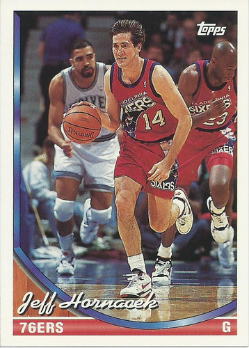 Barajita Jeff Hornacek Topps 1993 #60 76ers