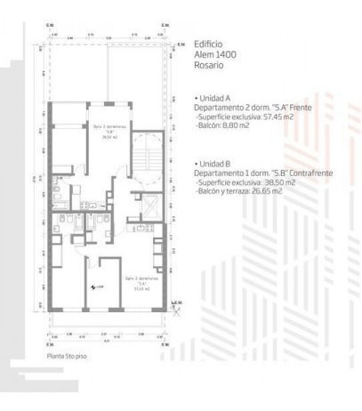 Imagen 6 de 10 de Departamento Un Dormitorio Barrio Martin