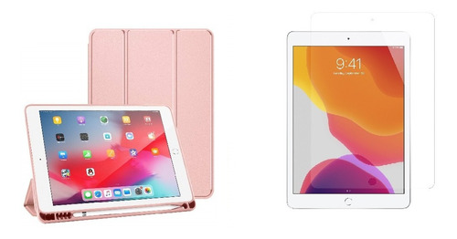 Estuche Smart Case + Vidrio Para iPad 6 Gen New iPad 9.7