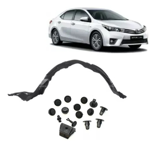 Combo Guardaplast  Del Toyota Corolla 2014 Al 2019 + Clips