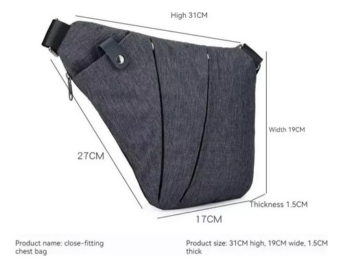 Bolsa De Pecho Deportiva Informal For Senderismo Y Viajes
