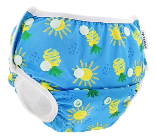 Acorn Baby Pañal De Natación  Blue Sunny Pineapple Tamaño
