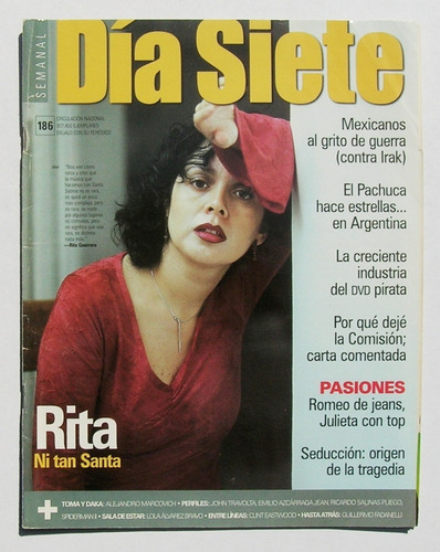 Rita Guerrero (santa Sabina) Dia Siete Revista Mexicana 2003