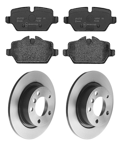 Discos + Balatas Bajos Metales Brembo Cooper Paceman 13 - 16