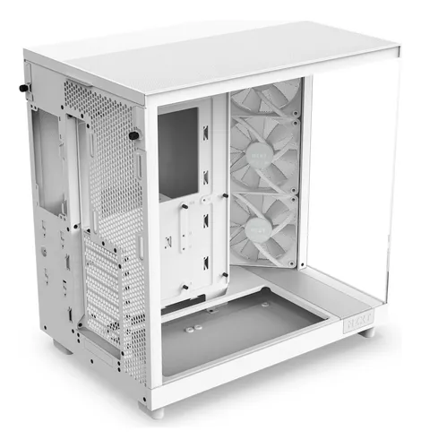 Gabinete Nzxt H6 Flow Rgb Cristal Templado Usb-c 3.2 Blanco