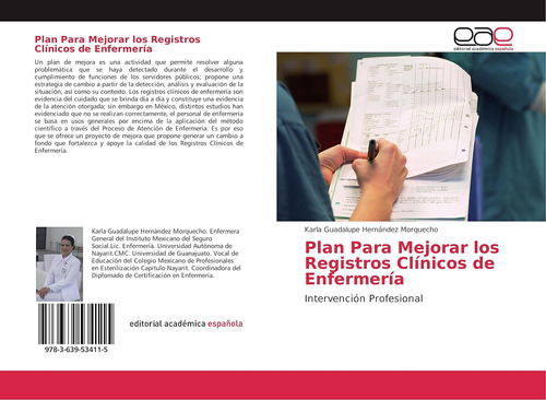 Libro: Plan Para Mejorar Registros Clínicos Enfermerí