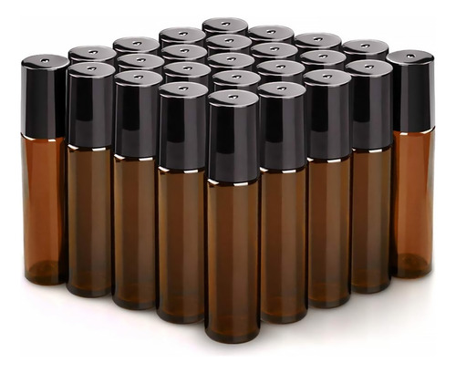 Frasco Roll On 10ml Color Ambar 50 Pcs Envase Botella Roll