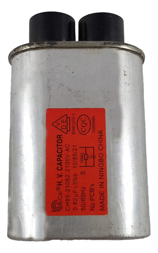 Condensador De Alto Voltaje 0.82 Micro F Para Microondas