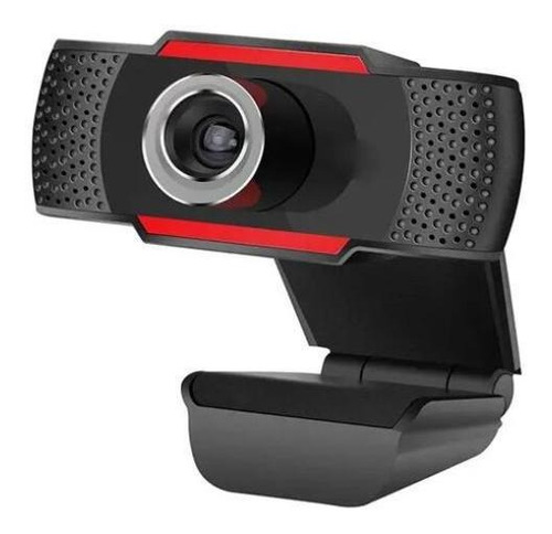 Webcam Usb + P2 Hd 720p C/ Microfone Home Office Ead Lehmox Cor Preto