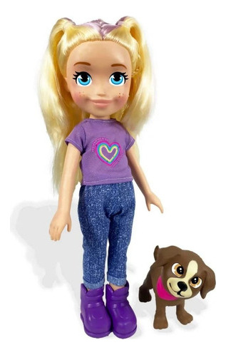Boneca Polly Pocket Cuidando Do Seu Pet Mattel Acompanha Pet