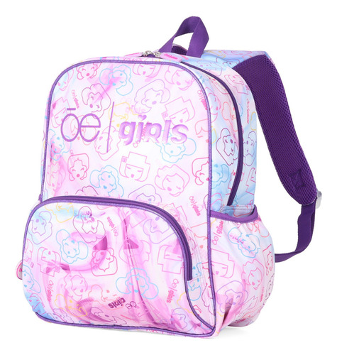 Mochila Para Niña Cloe De Nylon Color Violeta Violeta