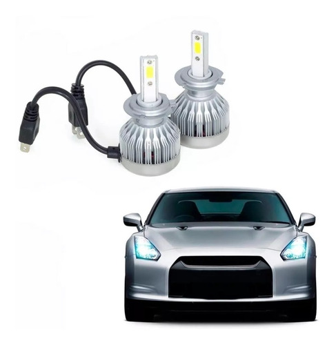 Kit Lampada Super Led Automotiva Multilaser H7 6200k 30watts