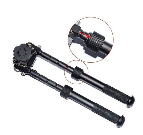Imagem 4 de 5 de Bipé Retrátil Atlas 360° Para Trilho 20 Mm Pcp Co2 Pressão
