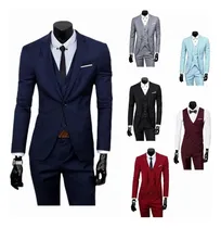 Comprar Hombre Trajes Del Trajes Tres Piezas Chaqueta Y Chaleco [s]