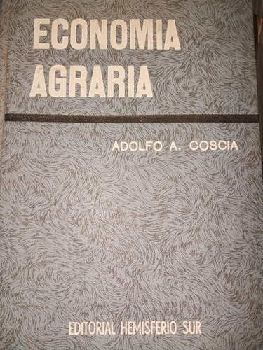 Libro Economia Agraria Coscia F1