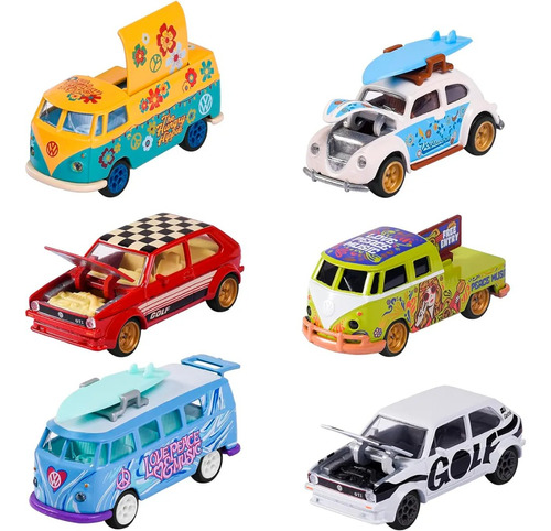 Autos Variados Metal Majorette 7.5cm Volkswagen Deluxe Febo