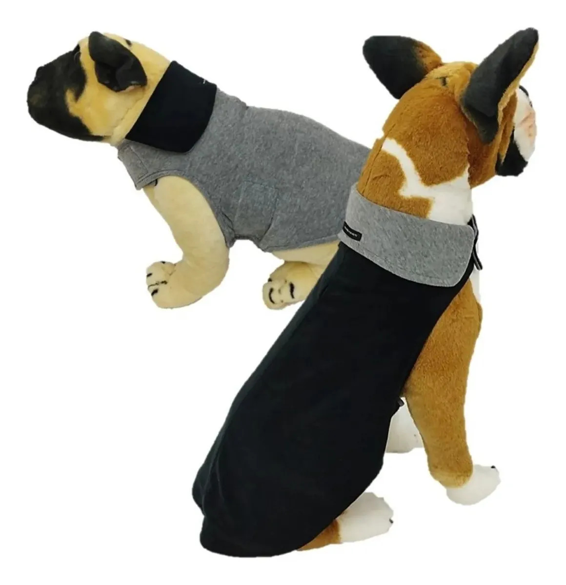 Roupa Frio Inverno Cachorro Pet Capa Plush Dupla Face Preto - G
