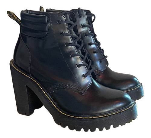 Dr. Martens Persephone Cuero 37,5 Bota Originales Impecables (Usado)