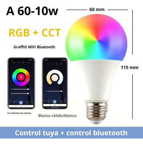 4 Focos Led Wifi Inteligentes De 10 Vatios